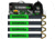 Rhino USA 2 x 38 Axle Tie-Down Straps 4-Pack 4B7BE797, Green, RNO-AXLESTRAPS-GRN