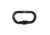 Latitude Outdoors Latitude Oval Carabiner, Black/White, One Size, RCD-OC