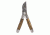 12 Survivors Pocket Harvester, Zebra Wood Handle TS72002B