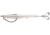 Rapala Motor Boat Swimbait Wide Gap Fishing Hook w/ Hard Rear Prop 3/8oz, 4in, 1 Piece, Whitey Tighties, MBT4-18