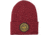1620 Workwear Cuffed Beanie, Roundel, Burgundy, One Size, A-08-M