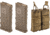 2 TRYBE Defense AR-15 Extended Grasp 10-Round Magazine and 1 TRYBE Defense Double 5.56 Magazine Pouch, FDE/Coyote Tan