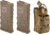 2 TRYBE Defense AR-15 Extended Grasp 10-Round Magazine and 1 TRYBE Defense Paired 5.56 Magazine Pouch, FDE/Coyote Tan