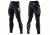 2XU Wmn Midrise Ct 3/4 Blk Sm WA2865b BL/DRF S