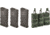 3 TRYBE Defense AR-15 Extended Grasp 10-Round Magazine and 1 TRYBE Defense Triple 5.56 Magazine Pouch, Olive Drab Green