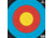 .30-06 Outdoors FITA 50m Target 80 cm, 100 Pack, Multi, TAR80-100