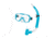 Body Glove Malta Mask / Snorkel Combo - Aqua 8C1951D3, L, Aqua, 15031CMB-AQU-L