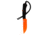 Montana Knife Company Stoned Goat Fixed Blade Knives, 5.625 inch, 52100 Ball Bearing Steel, Fixed Blade, Paracord Handle, Blaze Orange Cerakote, 7.875 inch, MKC-000433