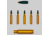 Bullet (Top), Cartridges (Middle), Shell Casing (Bottom)
