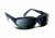 7 Eye Air Shield Diablo Sunglasses,SharpView Polarized Gray Lens,Sinister Blue Frame,M-L 170453