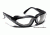 7 Eye Cape AirShield Sunglasses,Glossy Black Frame,SharpView Clear +2.50 Reader Lens,S-L 190540F