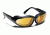7 Eye Cape AirShield Sunglasses,Glossy Black Frame,SharpView Yellow Lens,S-L 190543