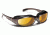7 Eye Churada AirShield Sunglasses,Brown Crystal Frame,SharpView Yellow Lens,S-M 164443