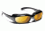 7 Eye Churada AirShield Sunglasses,Glossy Black Frame,SharpView Yellow Lens,S-M 160543