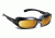 7 Eye Churada AirShield Sunglasses,Matte Black Frame,SharpView Yellow Lens,S-M 160143