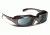 7 Eye Churada Sunglasses, Brown Crystal Frame, 24 - 7 Eclypse Gray Lens 164417