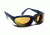 7 Eye Diablo AirShield Sunglasses,Sinister Blue Frame,SharpView Yellow Lens,M-L 170443