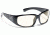 Duke/ SharpView Clear, Glossy Black Frame Male Sunglasses, L-XL