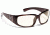 Duke/ SharpView Clear, Mahogany Frame Male Sunglasses, L-XL