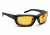 7 Eye Ventus AirShield Sunglasses,Matte Black Frame,SharpView Yellow Lens,S-M 130143