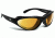 7 Eye Viento AirShield Sunglasses,Matte Black Frame,SharpView Yellow Lens,S-M 150143