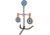 A spinner with steel plate targets. 