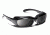 7 Eye 7eye Air Shield Sunglasses Churada, Sharp View Clear PC Lens, Glossy Black Frame, M-L , Men 160540