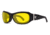 7Eye by Panoptix Briza AirShield RX Ready Sunglasses, Glossy Black Frame, SharpView Solar Yellow Lens, M-L, 310543