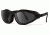 7Eye by Panoptix Mens AirShield Raptor FX Sunglasses, RX Ready, Glossy Black Frame, SharpView Gray Lens, S-L 110541