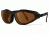 7Eye by Panoptix Mens AirShield Raptor FX Sunglasses, RX Ready, Glossy Black Frame, SharpView Copper Lens, S-L 110542