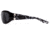 7Eye by Panoptix Womens AirShield Sedona Sunglasses, RX Ready, Black Pearl Frame, SharpView Polarized Gray Lens, M-L 325053