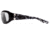 7Eye by Panoptix Womens AirShield Sedona Sunglasses, RX Ready, Black Pearl Frame, SharpView Clear Lens, M-L 325040