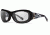 7Eye by Panoptix Womens AirShield Sedona Sunglasses, RX Ready, Black Pearl Frame, SharpView Clear Lens, M-L 325040