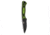 Montana Knife Company Blackfoot 2.0 Fixed Blade Knives, 3.5 inch, 52100 Ball Bearing Steel, Fixed Blade, G-10 Handle, Neon Green/Black, 7.75 inch, BF-NEONGGN-BLK