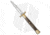 A.G.A. Campolin 13 Swinguard Automatic Folding Knife, 6.00in, Stainless Steel, Kriss Blade, Stag Horn, Brown Handle, Brass/Stag Horn, Brown/Steel, 13.00 inch, BHQ-50742