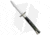A.G.A. Campolin 13 Swinguard Automatic Folding Knife, 6.00in, Stainless Steel, Dagger Blade, Horn, Brown Handle, Dark Horn, Brown/Gray, 13.00 inch, BHQ-50765