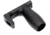 A3 Industries Compact Shorty Vertical Grip w/ Integrated Handstop, 100 Degree, 2.75In HK Grooved Aluminum Grip, Aluminum Base, Black, VFG-136