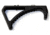 A3 Industries Large M-LOK Angled Foregrip w/ Integrated Handstop, MJF Polymer, Black, AFG-107