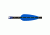 AAE Elite Plastifletch Vanes, Blue 2.375 in. 100 pk. EPA23BL100
