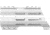 ABC RIFLE COMPANY American Built Custom Hybrid AR-15 M-LOK Handguard w/Finger Stop, 5in, White, HG15-CM-MLTC5-ABC-STW
