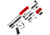 ABC RIFLE COMPANY AR-15 .300 AAC Blackout Micro Pistol Build 5in Barrel 4in M-LOK Handguard Upper Receiver, Red, ARPK300-ML4-RD