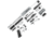 ABC RIFLE COMPANY AR-15 .300 AAC Blackout Micro Pistol Build 5in Barrel 4in M-LOK Handguard Upper Receiver, Tungsten, ARPK300-ML4-TNG