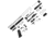 ABC RIFLE COMPANY AR-15 .300 AAC Blackout Micro Pistol Build 5in Barrel 4in M-LOK Handguard Upper Receiver, White, ARPK300-ML4-STW