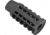 ABC RIFLE COMPANY AR-15 Flat Top Multi Chamber Muzzle Brake, 1/2x28, Phosphate, Black, MB15-PRO