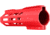 ABC RIFLE COMPANY Custom Hybrid Top Cut D-Front AR-10/DPMS LR-308 M-LOK Handguard, 7in, Red, HG10-CM-TCML7D-RD