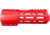 ABC RIFLE COMPANY Custom Hybrid Top Cut D-Front AR-10/DPMS LR-308 M-LOK Handguard, 7in, Red, HG10-CM-TCML7D-RD