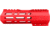 ABC RIFLE COMPANY Custom Hybrid Top Cut D-Front AR-10/DPMS LR-308 M-LOK Handguard, 7in, Red, HG10-CM-TCML7D-RD