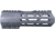 ABC RIFLE COMPANY Custom Hybrid Top Cut D-Front AR-10/DPMS LR-308 M-LOK Handguard, 7in, Sniper Grey, HG10-CM-TCML7D-SG