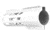 ABC RIFLE COMPANY Custom Hybrid Top Cut D-Front AR-10/DPMS LR-308 M-LOK Handguard, 7in, White, HG10-CM-TCML7D-STW