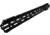 ABC RIFLE COMPANY Style Low Hybrid Cut D-Cut AR-10/DPMS LR-308 M-LOK Handguard Rail System, 18in, Black, HG10-CM-TCML18D